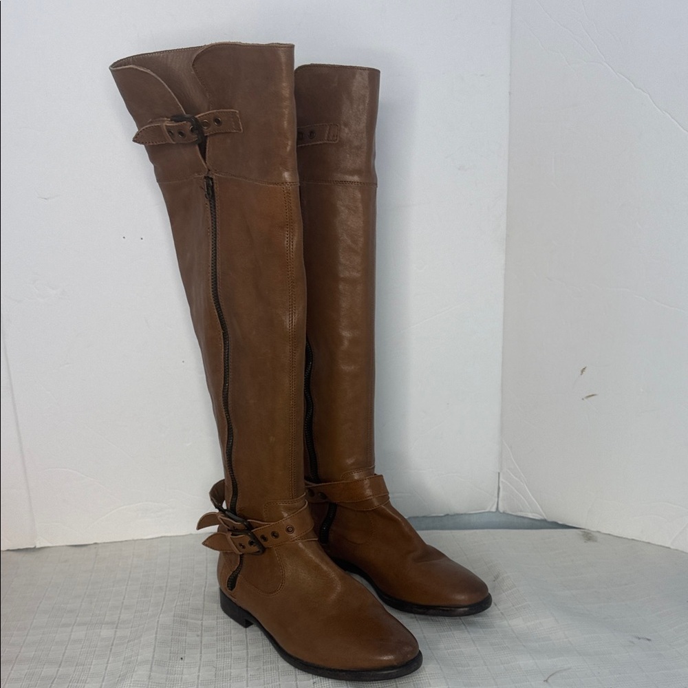 UGG Collection Nicoletta Chestnut, Over-the-knee Leather Boots